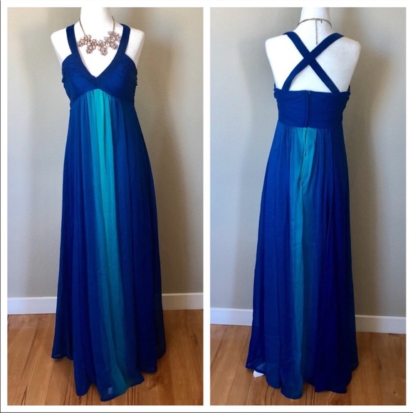 Dresses & Skirts - NEW Sleeveless V neck Maxi Blue DRESS
